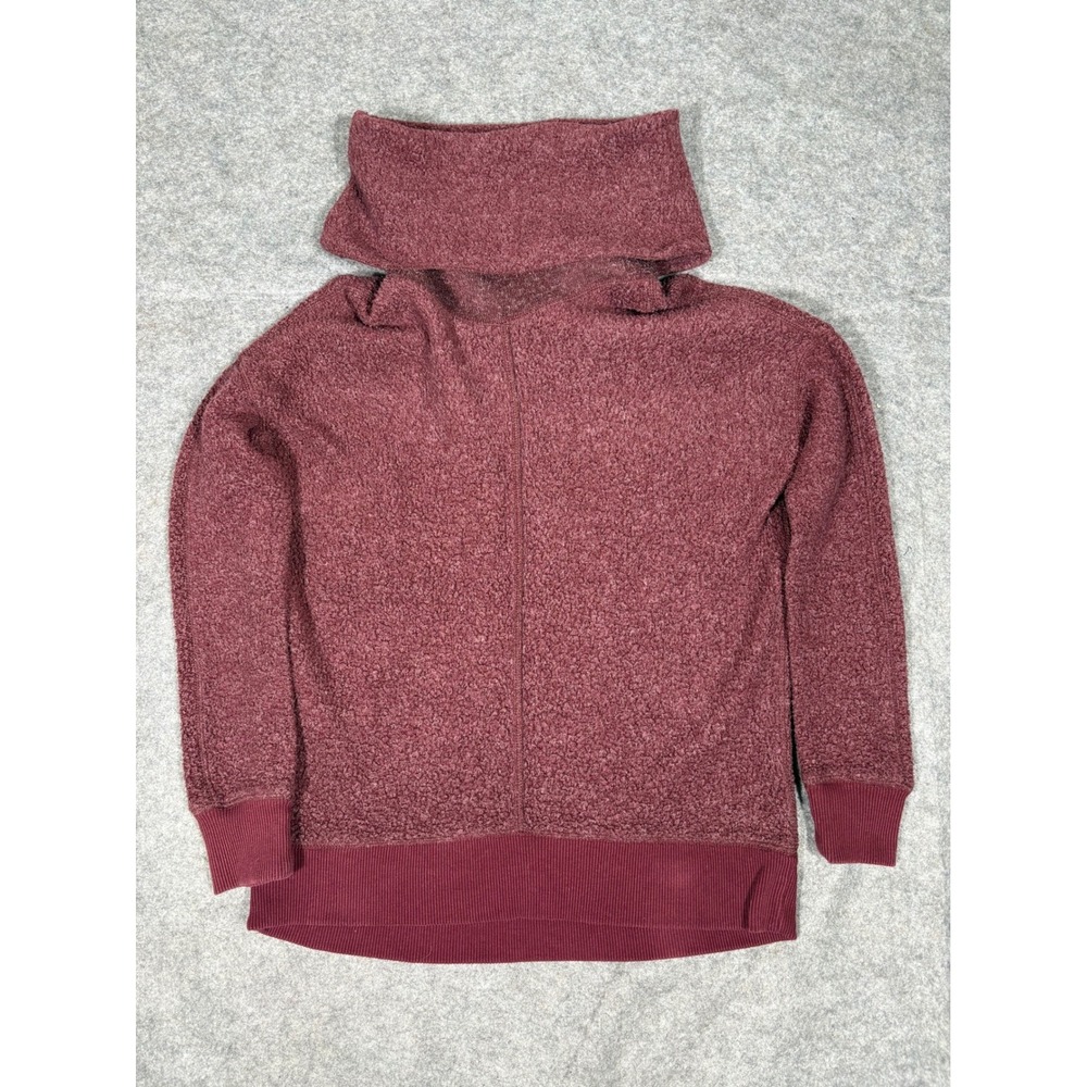 Abercrombie Fitch Burgundy Textured Turtleneck Sweater Cozy Size‎ Small